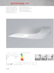 BOOMERANG LED APPLIQUE ICONE DI MINITALLUX